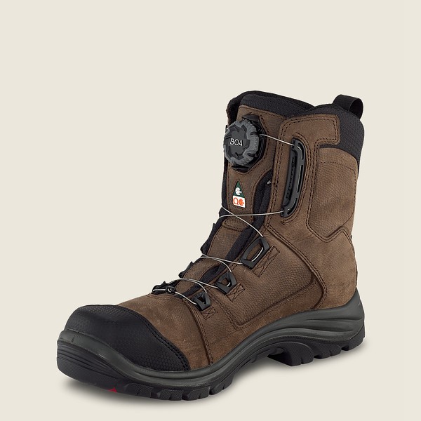 Bottes de Sécurité Red Wing - Trades - 8-Inch Boa® Waterproof Csa Toe - Marron/Noir - Homme 892BPQVY